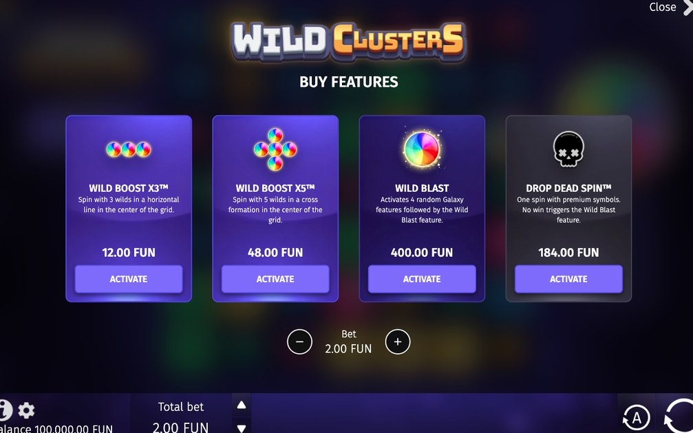 Wild Boost X3 med tre wild-symboler i mitten