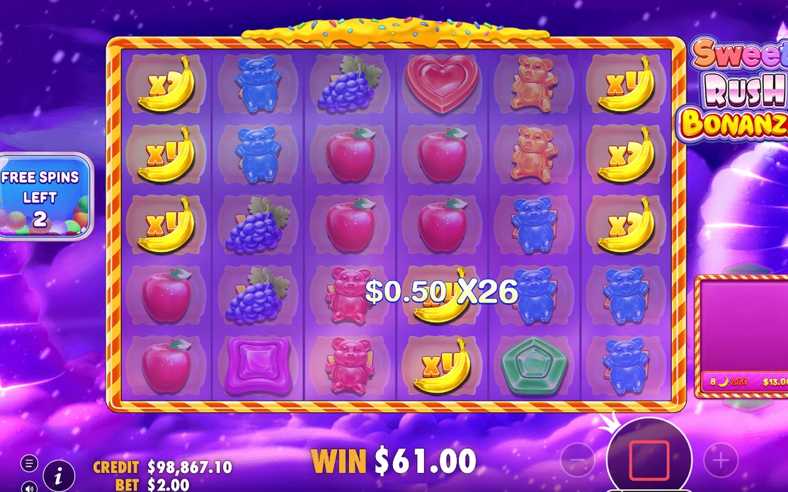 Free Spins med Retrigger när fler scatter landar